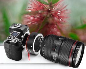 Adapter Redukcja do Canon EOS R RP na Obiektyw Canon EF EF-S Meike Chip AF / MK-EFTR-A 6