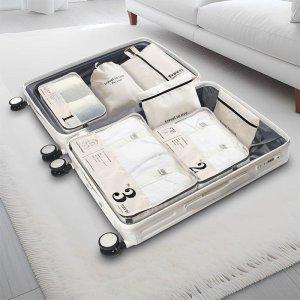 Zestaw podróżny 7 szt kosmetyczek saszetek organizerów KS142K 2