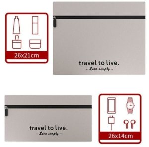 Zestaw podróżny 7 szt kosmetyczek saszetek organizerów KS142K 8