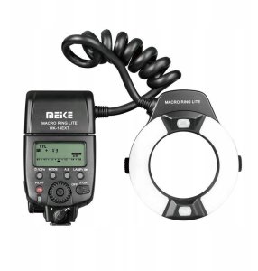 Lampa Błyskowa LED TTL do Makro Makrofotografii do Nikon / Meike MK-14EXT-N 3