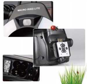 Lampa Błyskowa LED TTL do Makro Makrofotografii do Nikon / Meike MK-14EXT-N 8