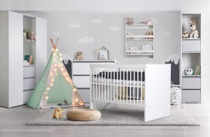 Regał DALIA biały/szary LITTLE SKY 4