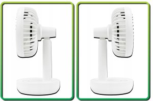 WENTYLATOR BIURKOWY AKUMULATOROWY WIATRAK BEZPRZEWODOWY STOŁOWY MAŁY CICHY 11