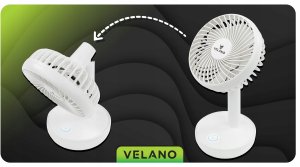 WENTYLATOR BIURKOWY AKUMULATOROWY WIATRAK BEZPRZEWODOWY STOŁOWY MAŁY CICHY 4