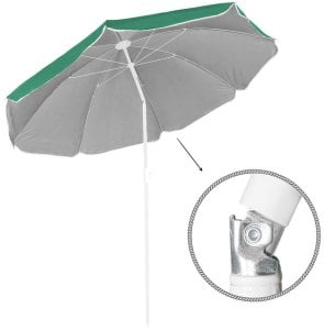 Parasol plażowy z pokrowcem, składany parasol do ogrodu, turkusowy UNIWERSALNY 13