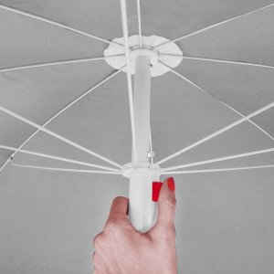 Parasol plażowy z pokrowcem, składany parasol do ogrodu, turkusowy UNIWERSALNY 5