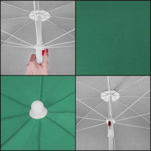 Parasol plażowy z pokrowcem, składany parasol do ogrodu, turkusowy UNIWERSALNY 8