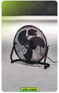 WENTYLATOR PODŁOGOWY PRZEMYSŁOWY WIATRAK BIUROWY MOCNY 45CM PRZENOŚNY 100W 7