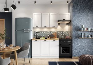 Szafka pod zabudowę lodówki 60 ADELE D60 LO P/L 2133 biała mat STOLKAR 6