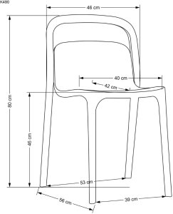 Krzesło K490 białe HALMAR 17