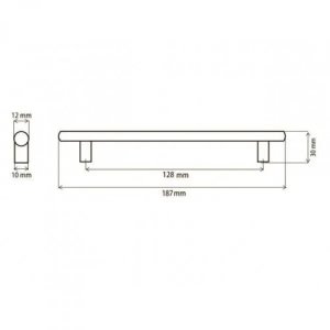 Front do zabudowy zmywarki 60 VENTO DM-60/72 antracyt HALMAR 3