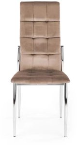 Krzesło tapicerowane K416 VELVET beżowe HALMAR 2