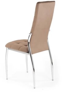 Krzesło tapicerowane K416 VELVET beżowe HALMAR 3