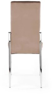 Krzesło tapicerowane K416 VELVET beżowe HALMAR 4