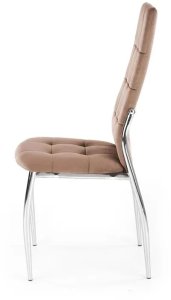 Krzesło tapicerowane K416 VELVET beżowe HALMAR 6