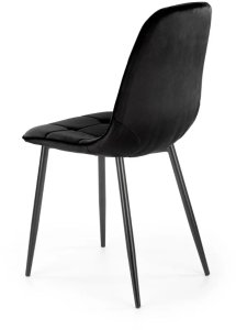 Krzesło tapicerowane K417 VELVET czarne HALMAR 3