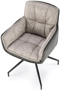 Krzesło tapicerowane K523 szare HALMAR 13