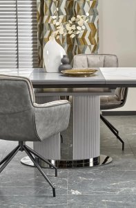 Krzesło tapicerowane K523 szare HALMAR 4