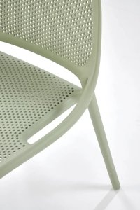 Krzesło K532 miętowe z tworzywa PVC HALMAR 11