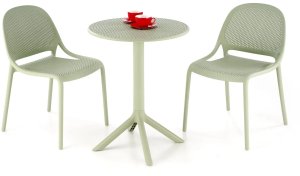 Krzesło K532 miętowe z tworzywa PVC HALMAR 3