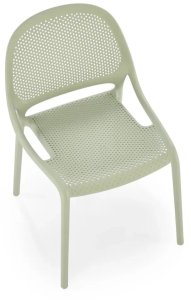 Krzesło K532 miętowe z tworzywa PVC HALMAR 9