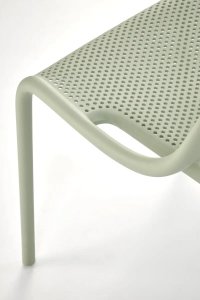 Krzesło K532 miętowe z tworzywa PVC HALMAR 10