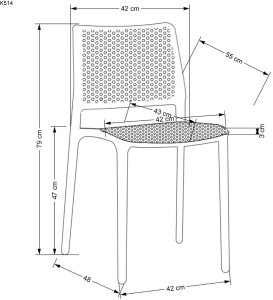 Krzesło K514 białe HALMAR 11