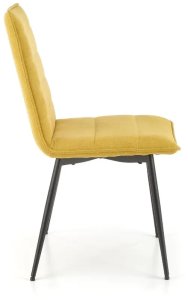 Krzesło tapicerowane K493 musztardowe HALMAR 2