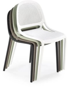 Krzesło K532 khaki z tworzywa PVC HALMAR 5