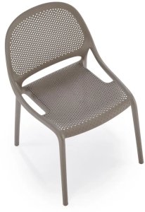 Krzesło K532 khaki z tworzywa PVC HALMAR 9