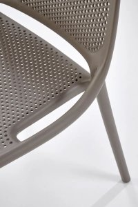 Krzesło K532 khaki z tworzywa PVC HALMAR 10
