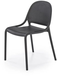 Krzesło K532 czarne z tworzywa PVC HALMAR 2