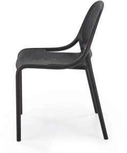 Krzesło K532 czarne z tworzywa PVC HALMAR 4