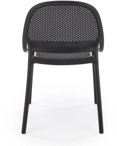 Krzesło K532 czarne z tworzywa PVC HALMAR 7