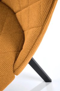 Krzesło tapicerowane K561 musztardowe HALMAR 10