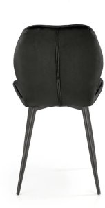 Halmar Krzesło tapicerowane K453 VELVET czarne HALMAR 4