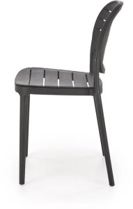 Krzesło K529 czarne z tworzywa PVC HALMAR 3