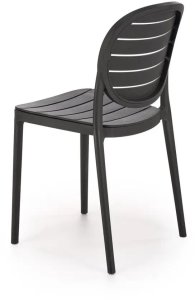 Krzesło K529 czarne z tworzywa PVC HALMAR 4