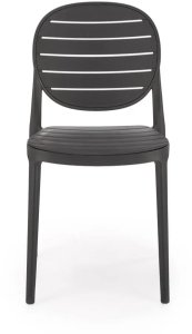 Krzesło K529 czarne z tworzywa PVC HALMAR 6
