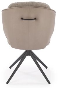 Krzesło tapicerowane K554 szare obracane HALMAR 6