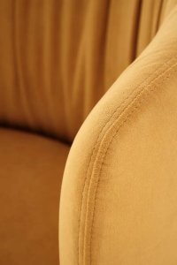Halmar Krzesło tapicerowane K531 VELVET musztardowe HALMAR 10