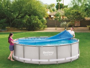 Plandeka pokrywa solarna do basenu o średnicy 427 lub 457 cm Bestway 58252 3