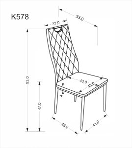 Krzesło tapicerowane K578 VELVET czarne HALMAR 2