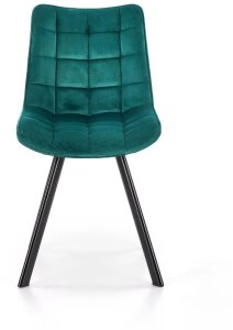 Krzesło tapicerowane K332 VELVET turkusowe HALMAR 5