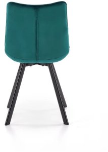 Krzesło tapicerowane K332 VELVET turkusowe HALMAR 6
