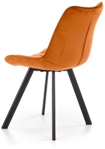 Krzesło tapicerowane K332 VELVET cynamonowe HALMAR 3
