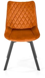 Krzesło tapicerowane K520 VELVET cynamonowe obracane HALMAR 6