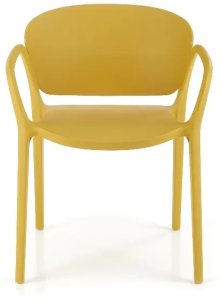 Krzesło K491 musztardowe HALMAR 2