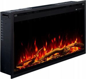 Aflamo Wkład AFLAMO 3D 60x60 cm, wkład elektryczny LED do zabudowy AFLAMO PLUS + DŹWIĘK 7