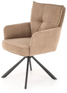 Krzesło tapicerowane K528 cappuccino obracane HALMAR 2